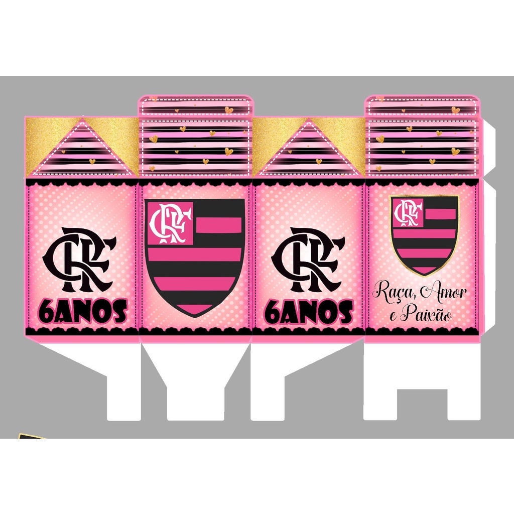 40 Caixas MILK Flamengo Rosa Desmontadas Shopee Brasil