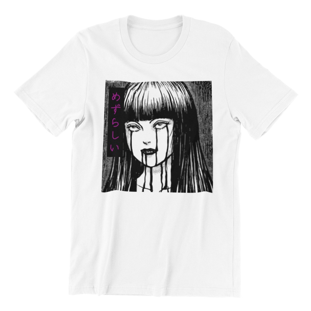 Camisa Camiseta Básica Unissex Masculino Feminino Junji Ito Girl Garota