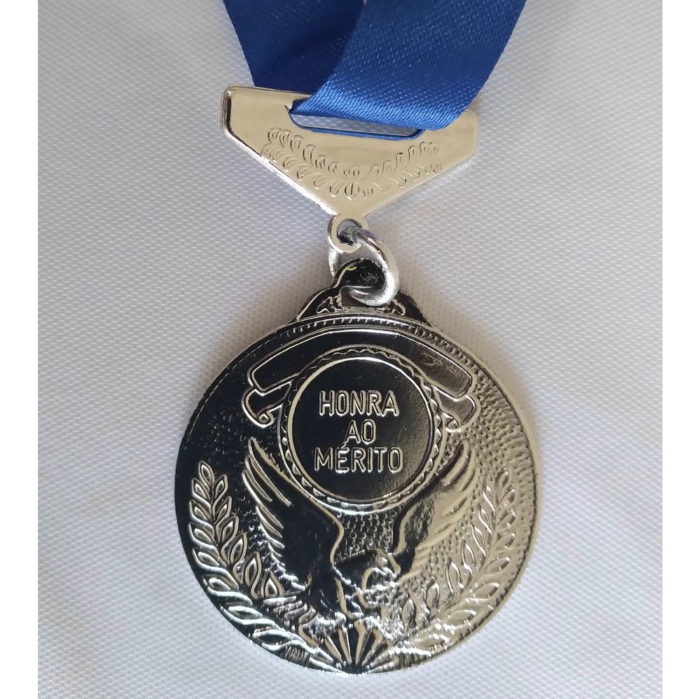 Medalha Honra ao Mérito Modelo Prata Redonda 4 cm Shopee Brasil