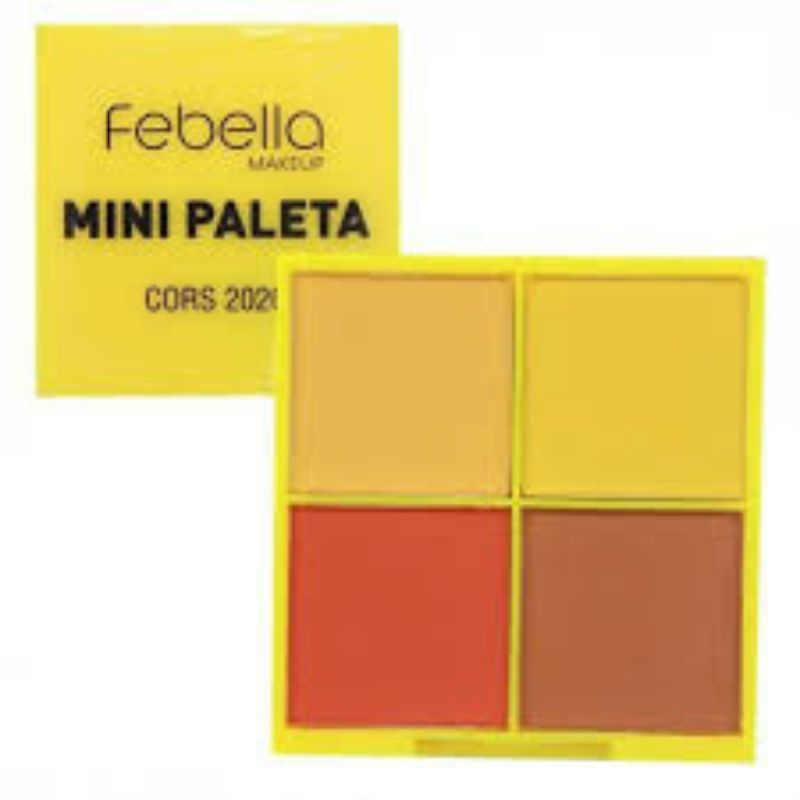 MINI PALETA DE SOMBRAS CORS 2020 FEBELLA Amarela Shopee Brasil