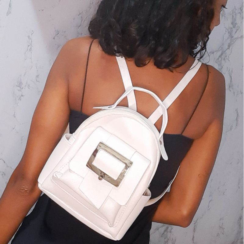 Mochila Feminina Couro Fake Mochila Sky Shopee Brasil