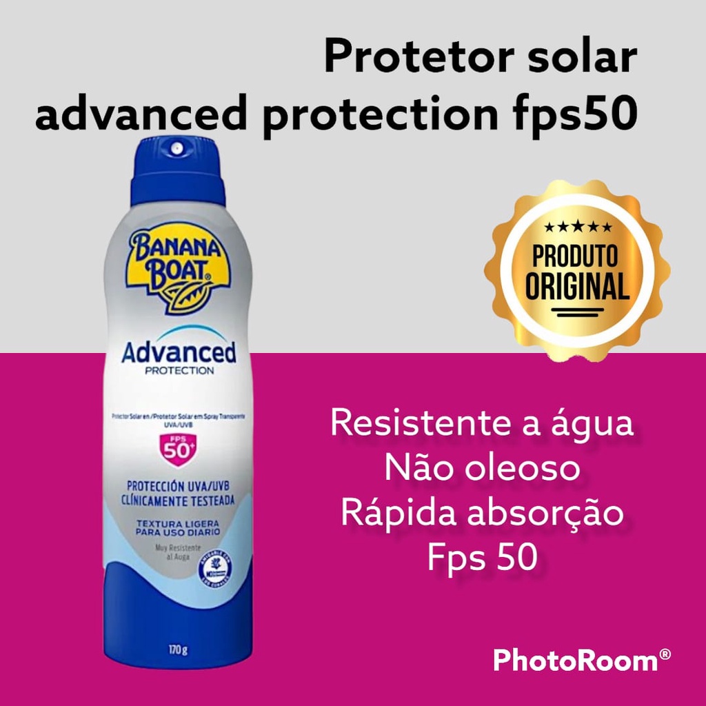 PROTETOR SOLAR BANANA BOAT ADVANCED PROTECTION FPS 50 Shopee Brasil