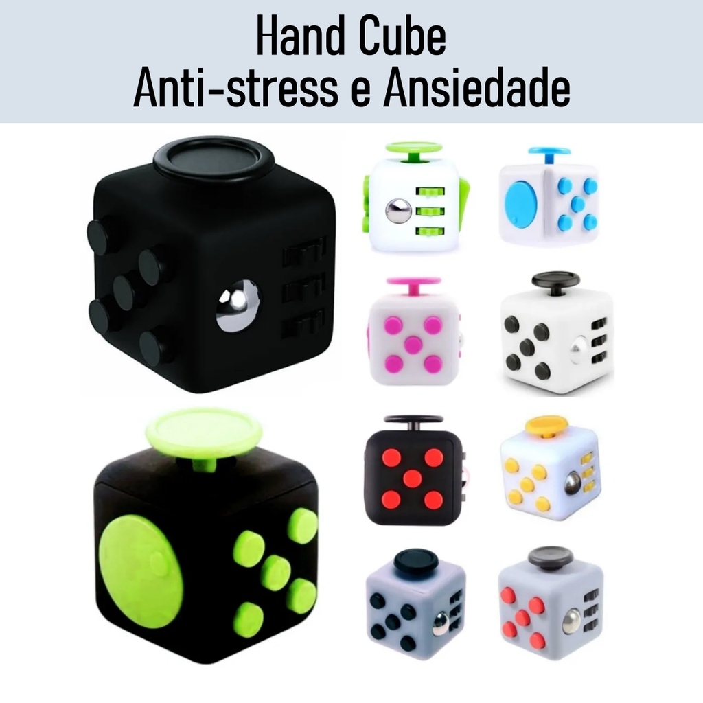 Fidget Cube Ansiedade Cubo Anti Estresse Dedo Apertar Hiperatividade