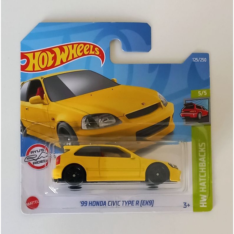 Hot Wheels Hw Hatchbacks 99 Honda Civic Type R Ek9 2 Shopee Brasil