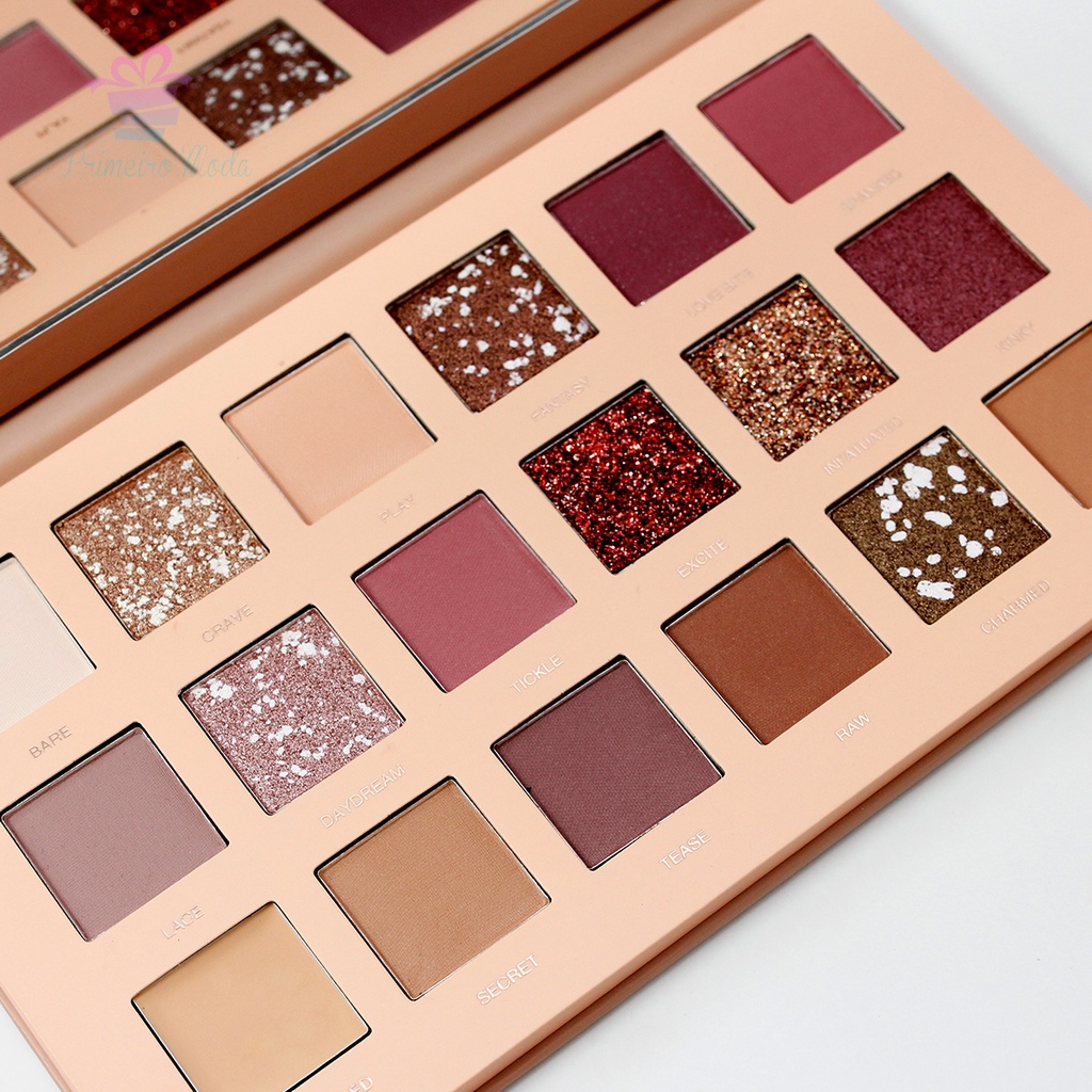 Paleta de sombras Febella New Nude Cores Nude de alta pigmentação