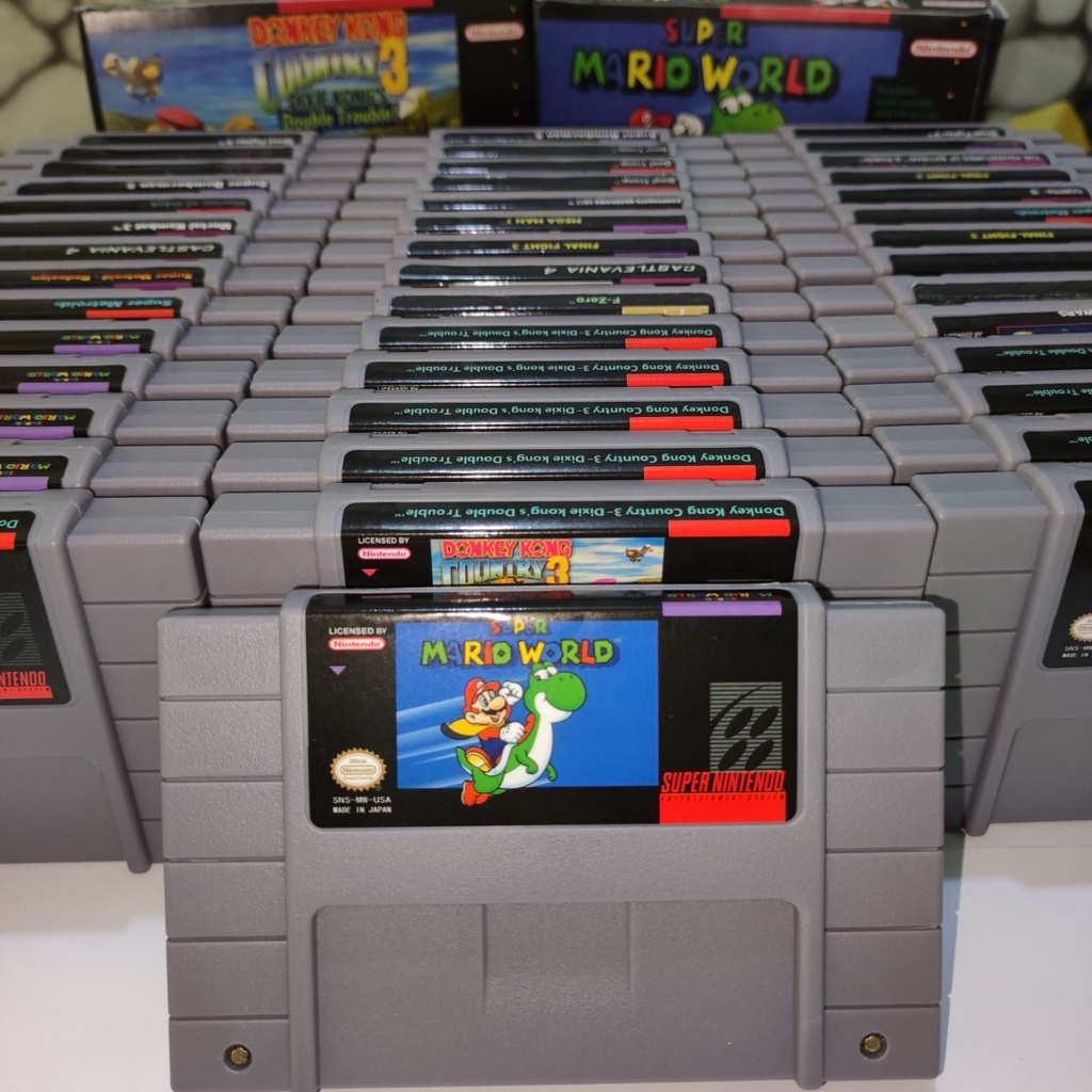 Cartuchos De Super Nintendo Chips Novos Modelo Americano Shopee