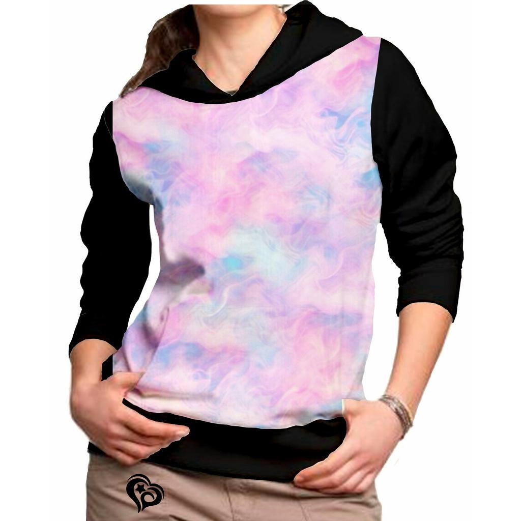 Moletom Tie Dye Feminina Blusa Roupas Abrigo Tai Dai Est Shopee Brasil