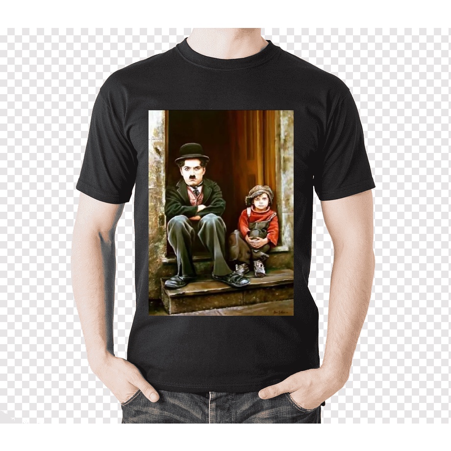 Camiseta Camisa Filme Antigo Charles Chaplin O Garoto Shopee Brasil