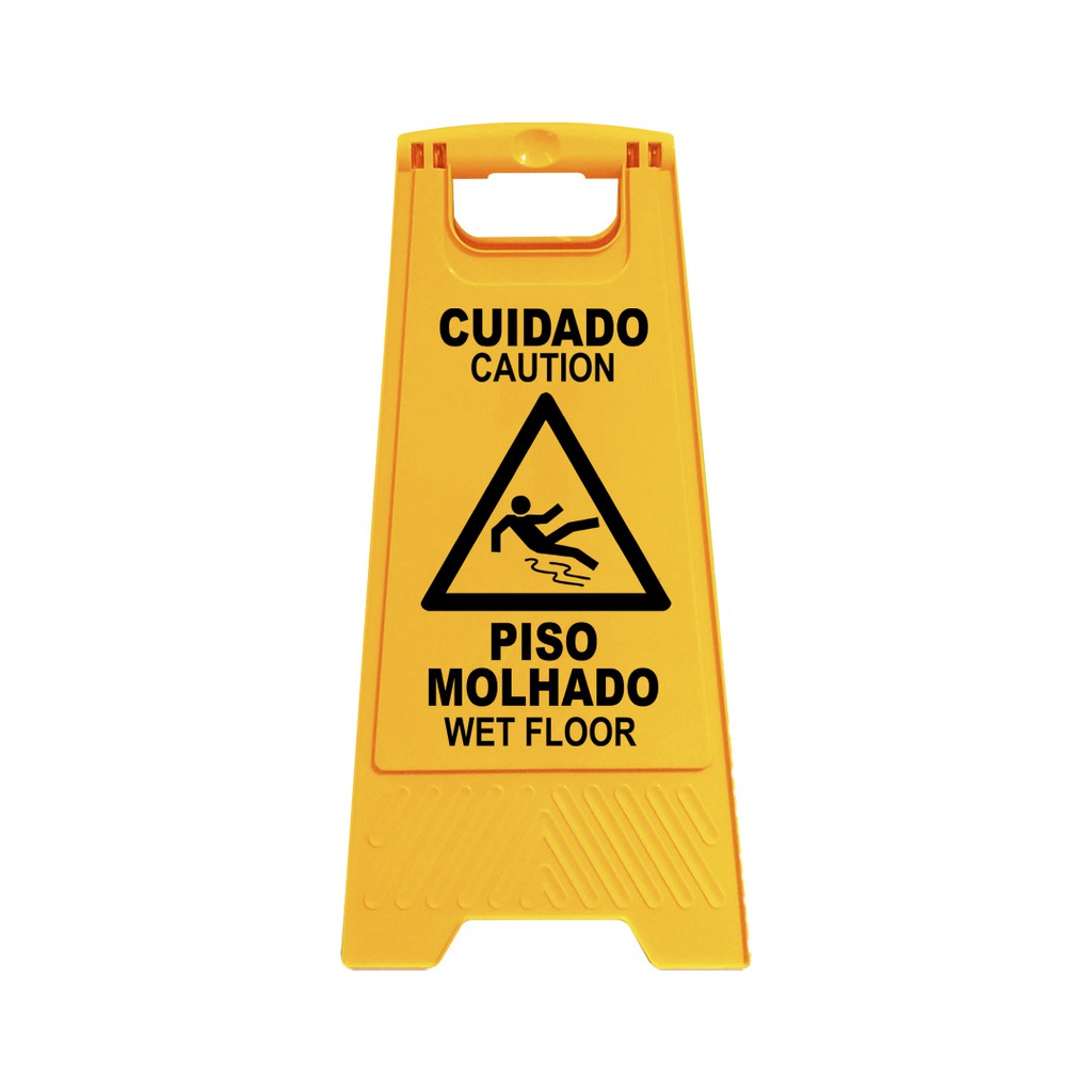 Cuidado Piso Molhado Placa Sinalizadora Promo O Shopee Brasil