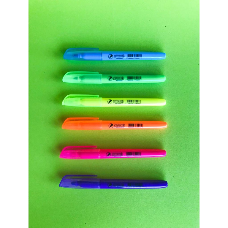 Marca Texto Fluorescente Brw Cores Variadas Shopee Brasil