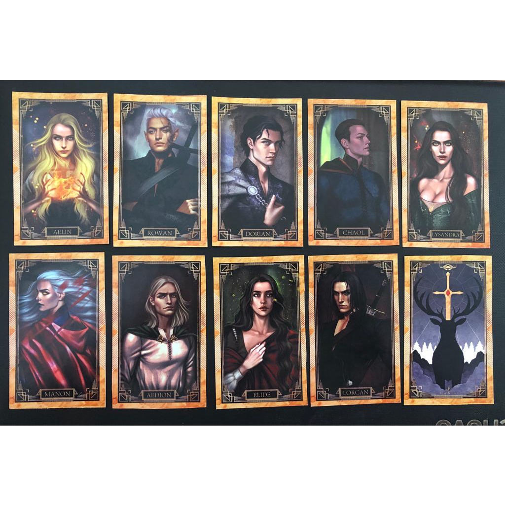 Cards De Trono De Vidro Sarah J Maas Shopee Brasil