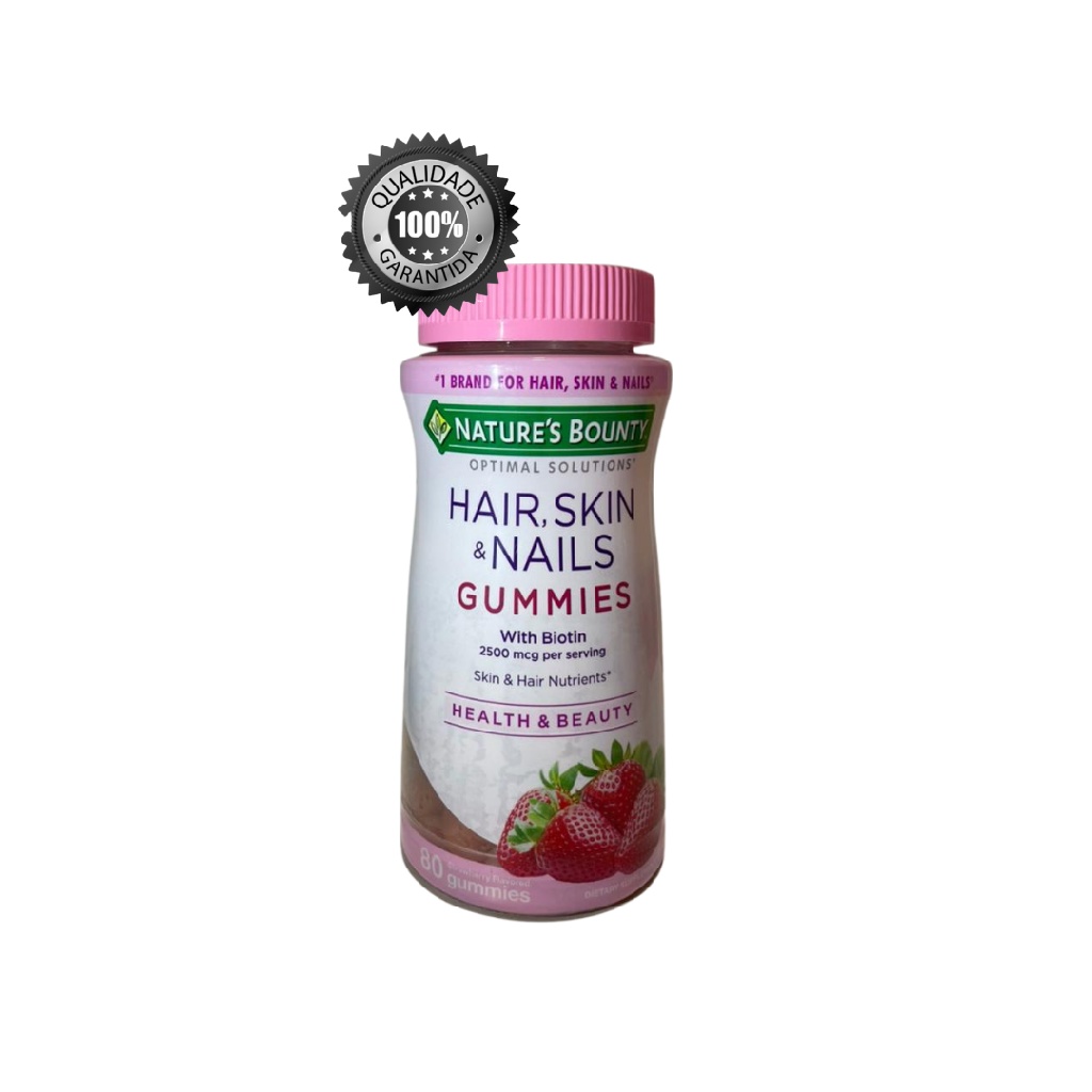 Natures Bounty Optimal Solutions Cabelo Pele E Unhas Gomas