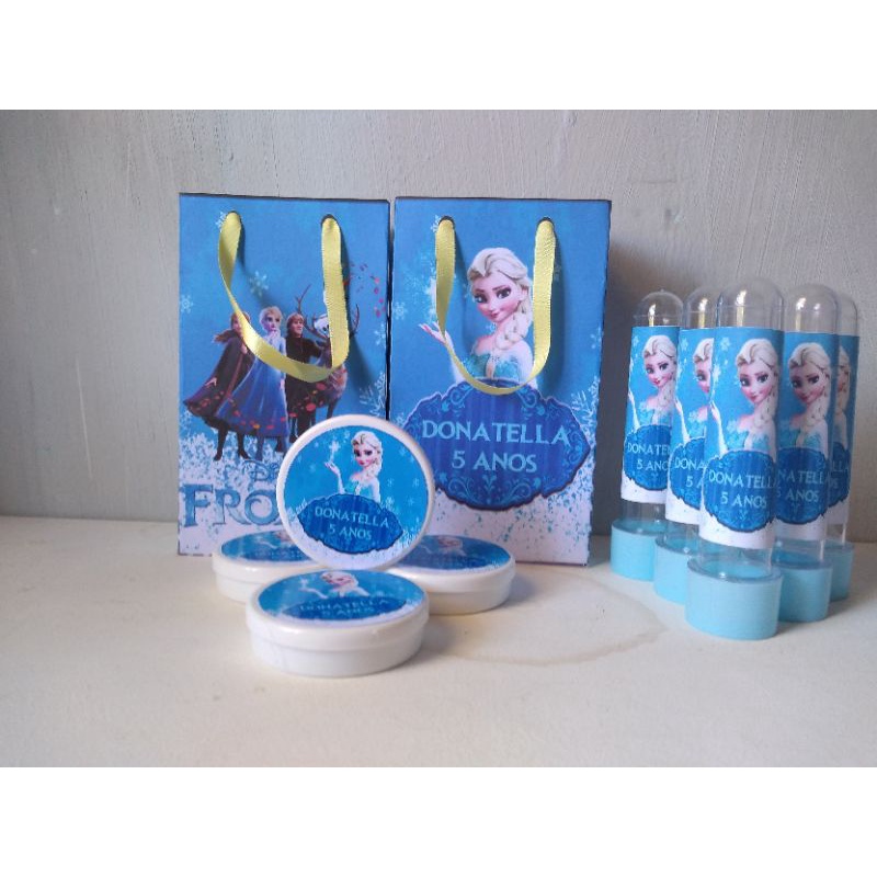 Kit Lembrancinhas Frozen Tubetes Latinhas E Sacolinhas Shopee Brasil