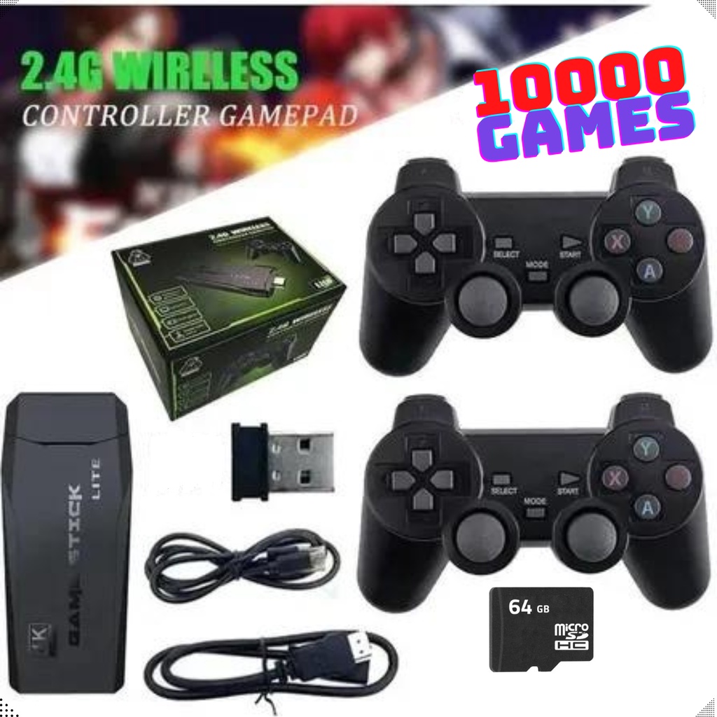 Video Game Smart Classico Tv Stick Retro Controles Sem Fio