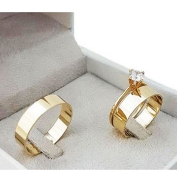 Par De Alian As Casamento Reta Moedas Antigas Mm Shopee Brasil