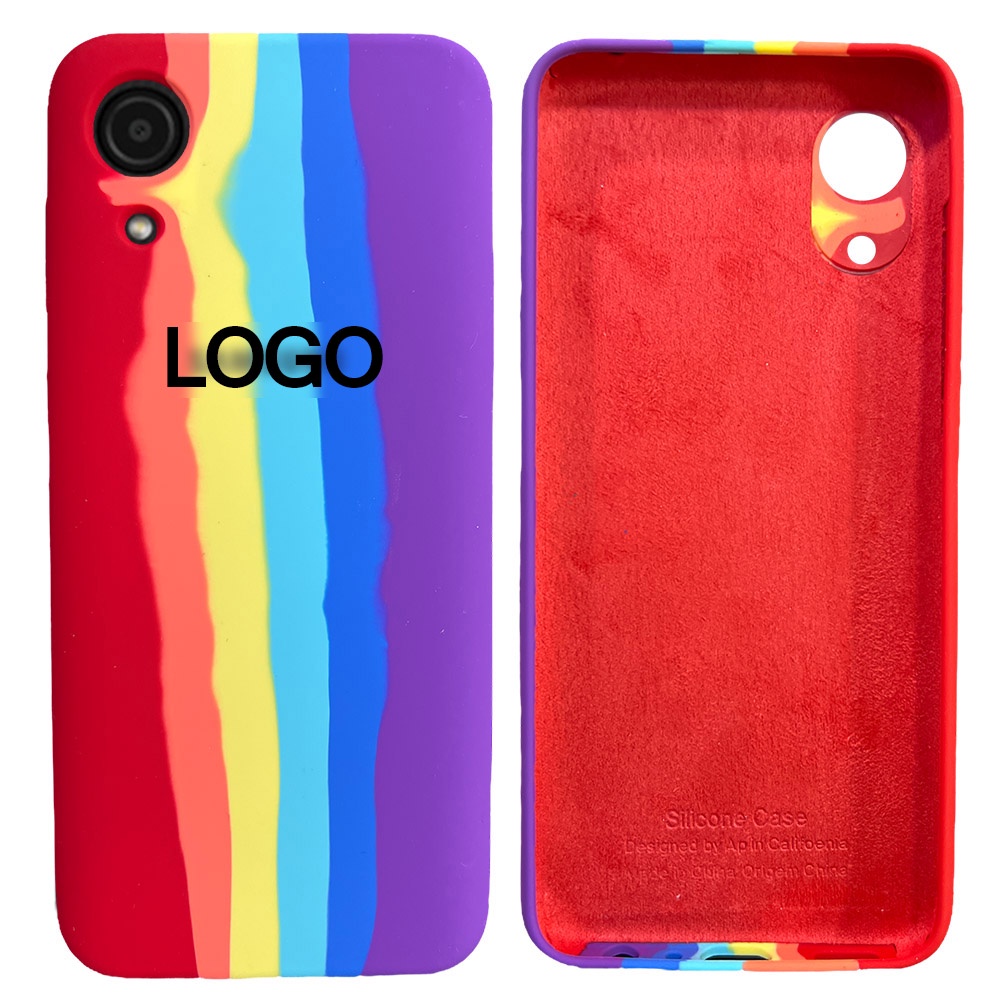 Silicone Case A Core Capa Arco Iris Colorida Shopee Brasil