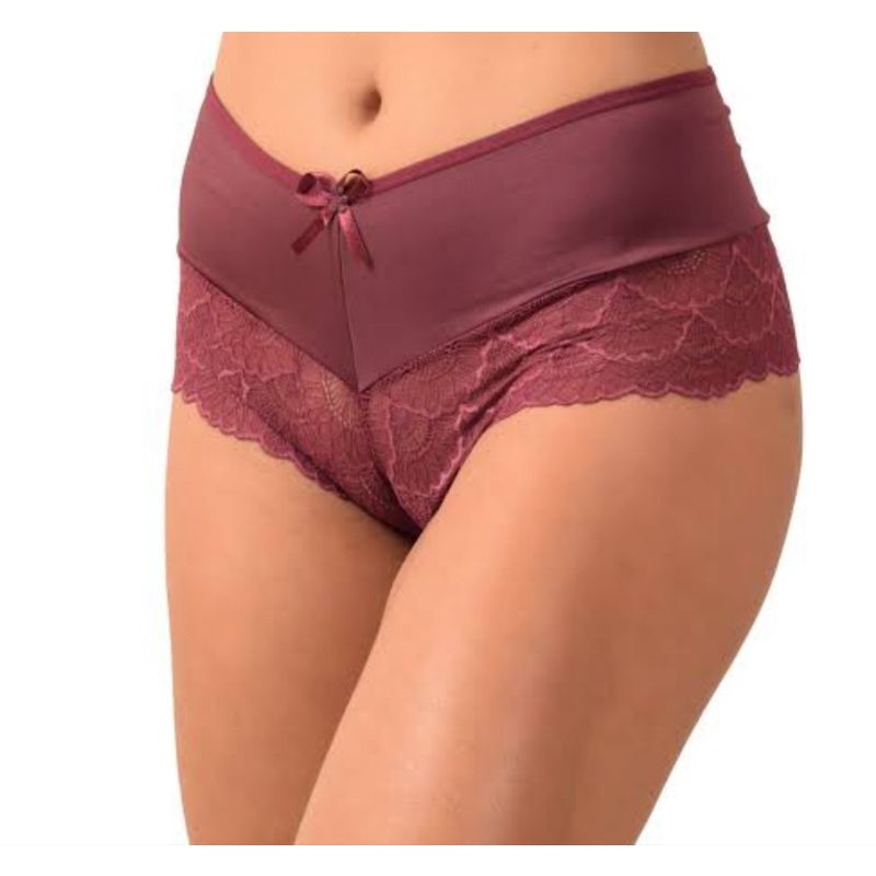 Kit 3 Calcinhas Calesson Lingerie De Microfibra Renda Shopee Brasil