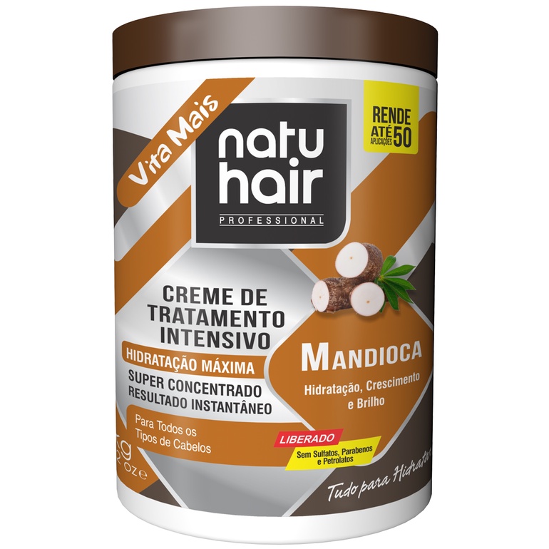 Creme De Tratamento Intensivo Mandioca NatuHair 1kg Shopee Brasil