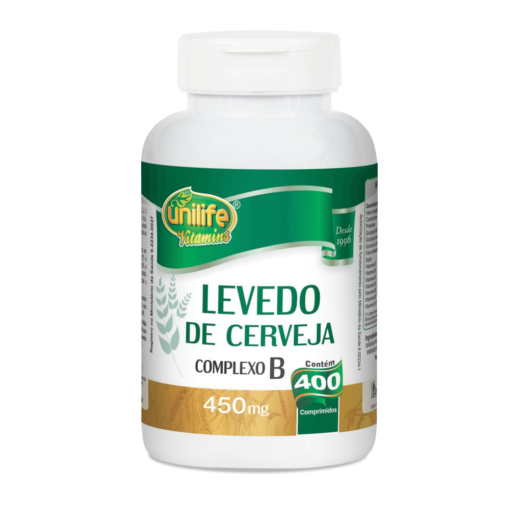 Levedo De Cerveja Complexo B Comp Mg Unilife Shopee Brasil