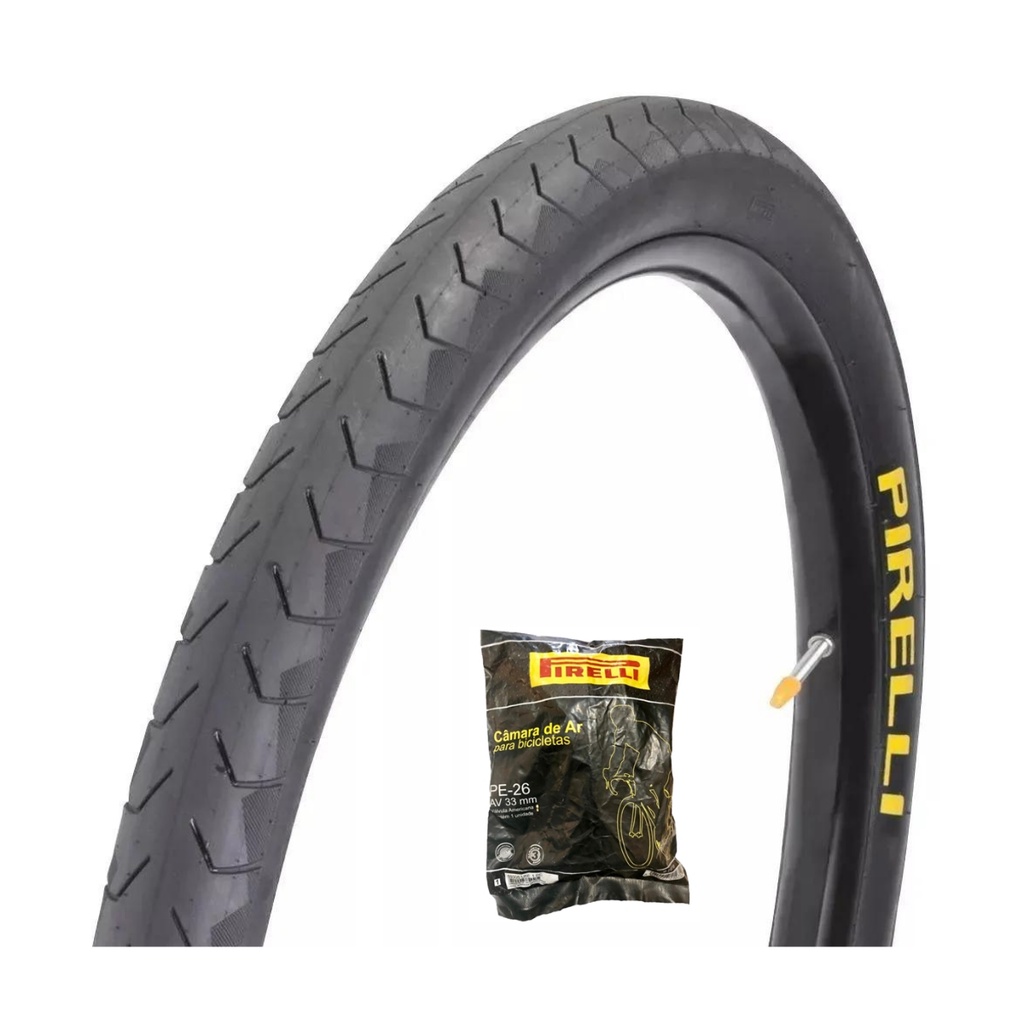 Pneu Bicicleta Pirelli Phantom Street Bike Aro 26 X 1 95 1 Camara