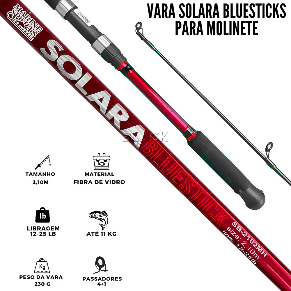 Vara Para Molinete Marine Sports Solara 2 10 Metros SR2102 2 Partes