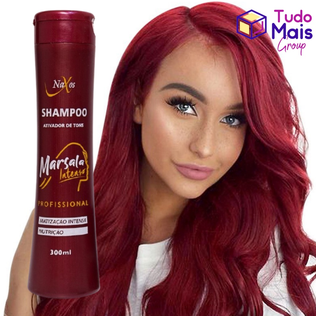 Shampoo Matizador Marsala Intenso Naxos 300ml Shopee Brasil