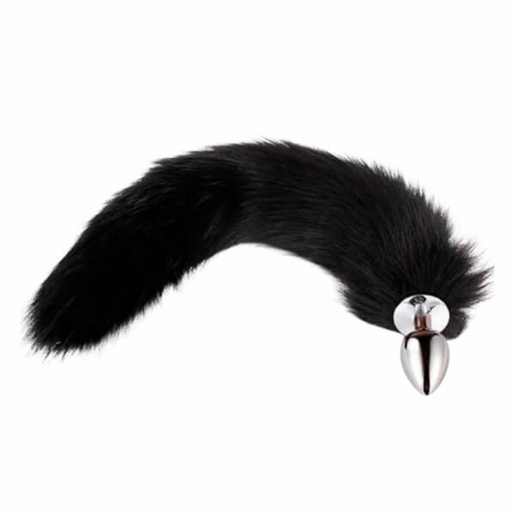 Plug Anal De Aco Inoxidavel Cauda Rabo Raposa Preto Shopee Brasil