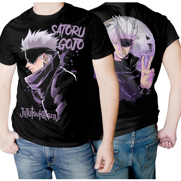 Camisa Camiseta De Anime Geek Jujutsu Kaisen Gojo Satoru Unissex