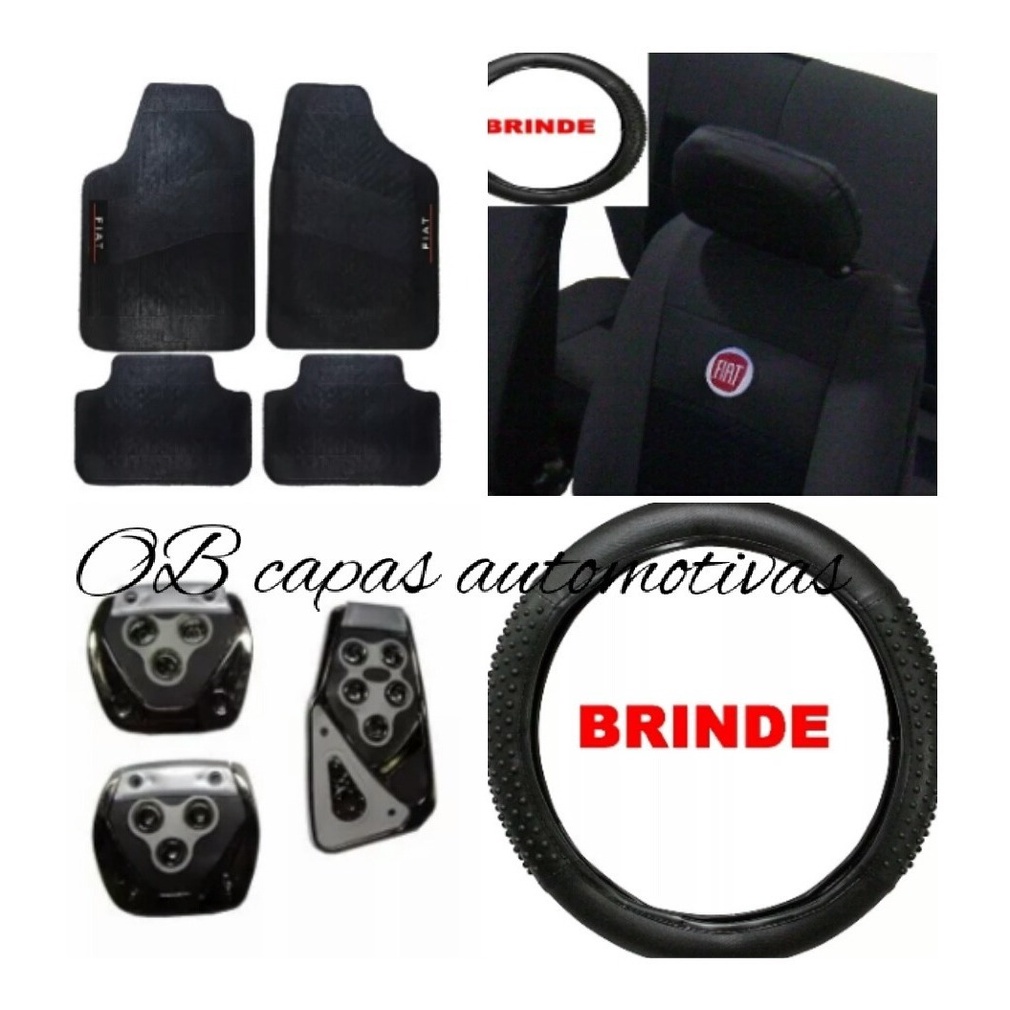 Kit Capas Bancos Automotivo Tapete Pedaleira Brinde Palio 97 Shopee