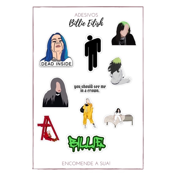 Adesivos Billie Eilish Shopee Brasil