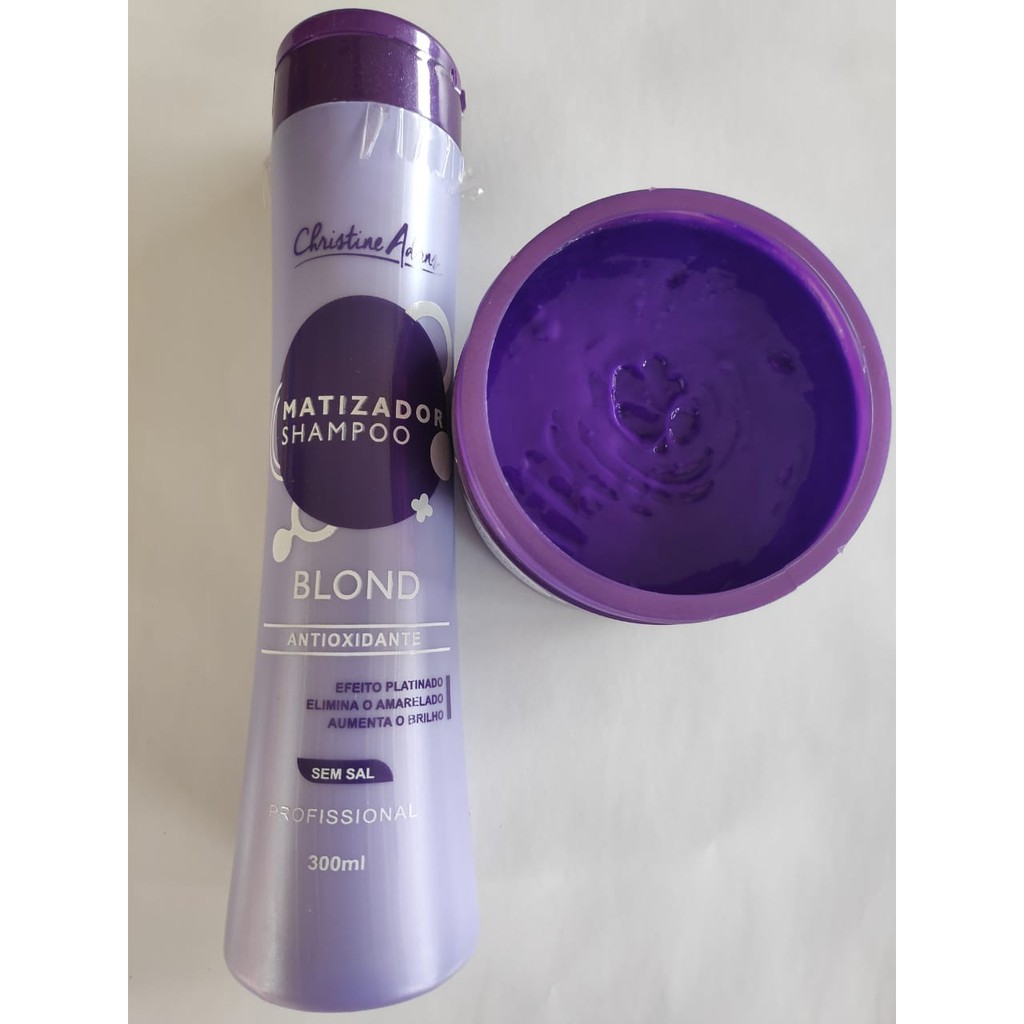 Kit Shampoo matizador e máscara Matizadora CRISTINE ADANS da Naxos