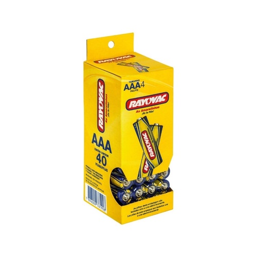 Pilha AAA Comum Rayovac Amarelinhas Caixa 40 Unidades Shopee Brasil