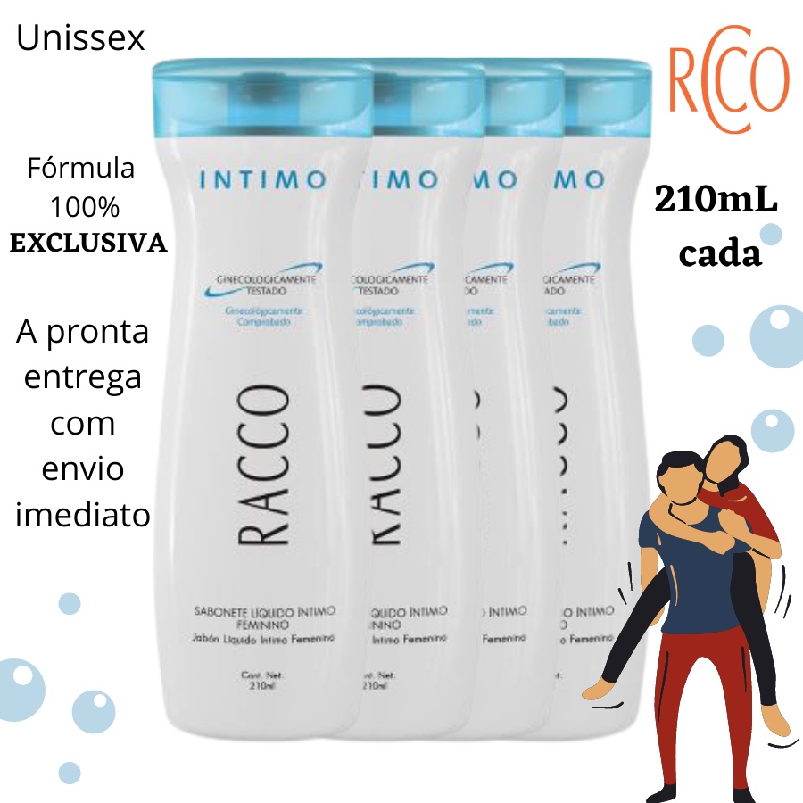 Racco Sabonete Liquido Intimo Feminino Unissex Total Ml Kit C