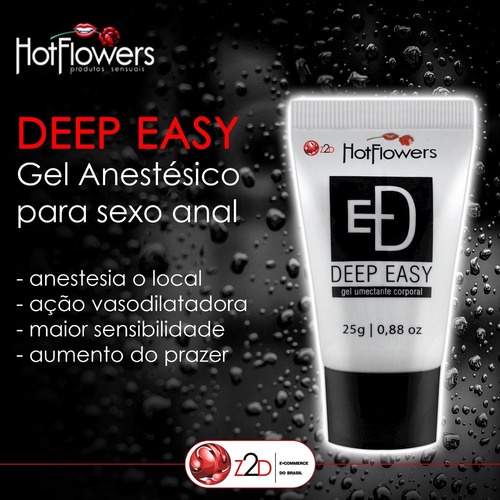 Gel Anestésico Anal Deep Easy Hot Flowers Shopee Brasil