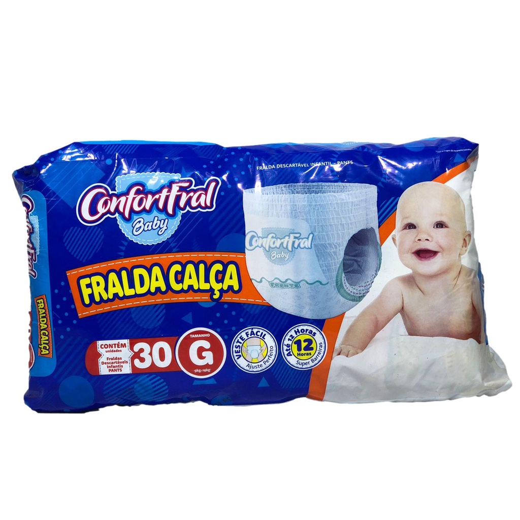 Fralda Descartável Calça Infantil Pants Confort Fral Baby Shortinho G C