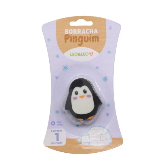 Borracha Pinguim Fofa Leo Leo Shopee Brasil