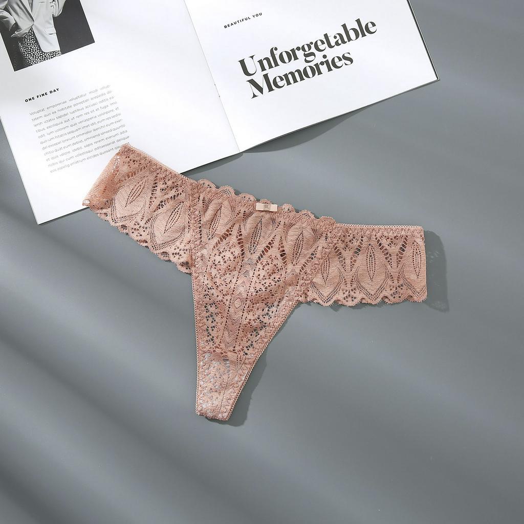 Calcinha Feminina De Renda Sexy Lingerie T Back G String Multicolor