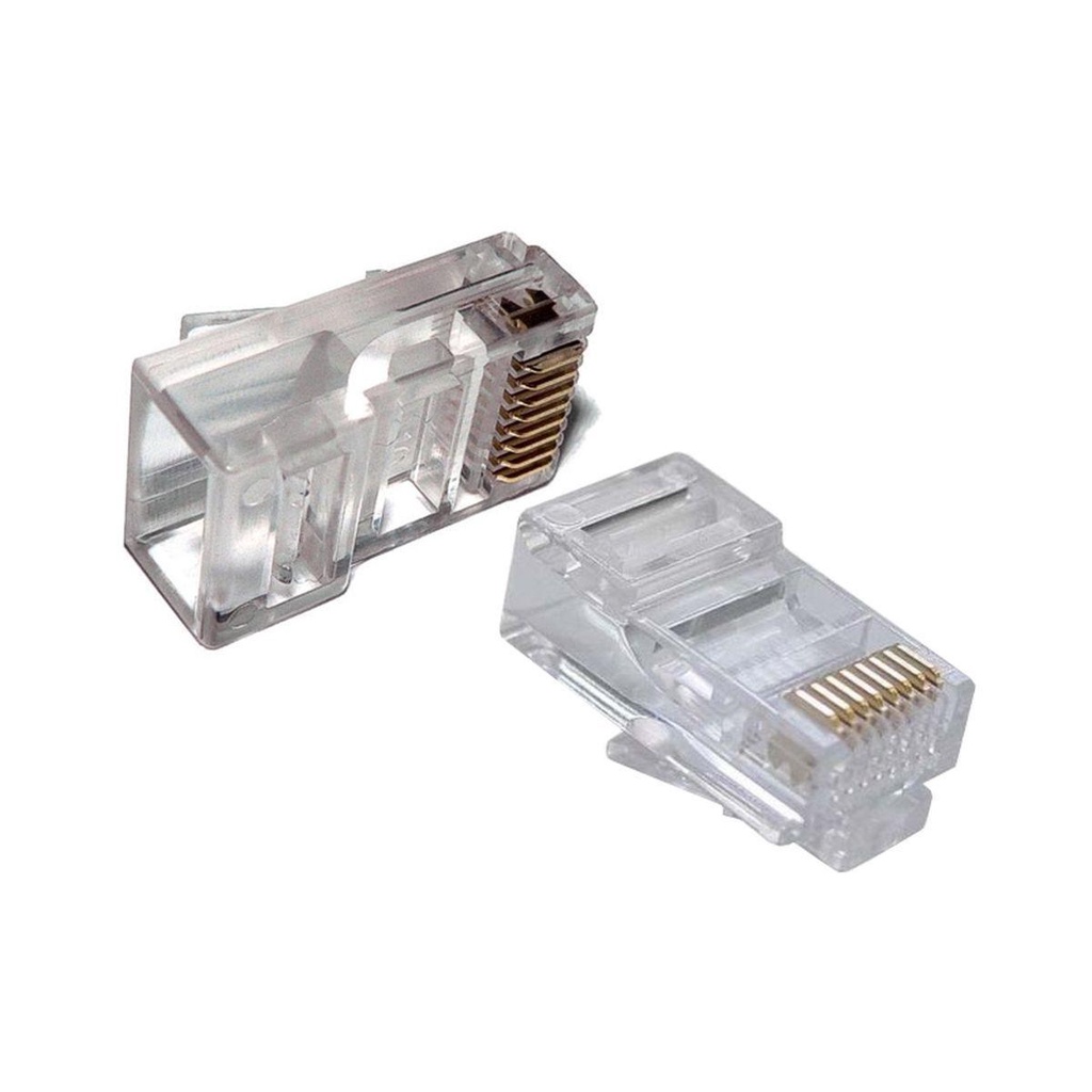 Conector Macho RJ45 Cat 5e PCT 50 Shopee Brasil