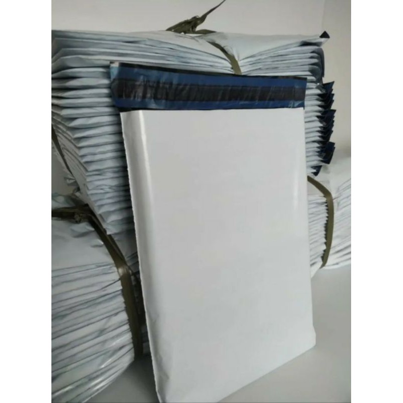 50 Envelope Plástico de Segurança 19x25 BRANCO Como Lacre Para Sedex