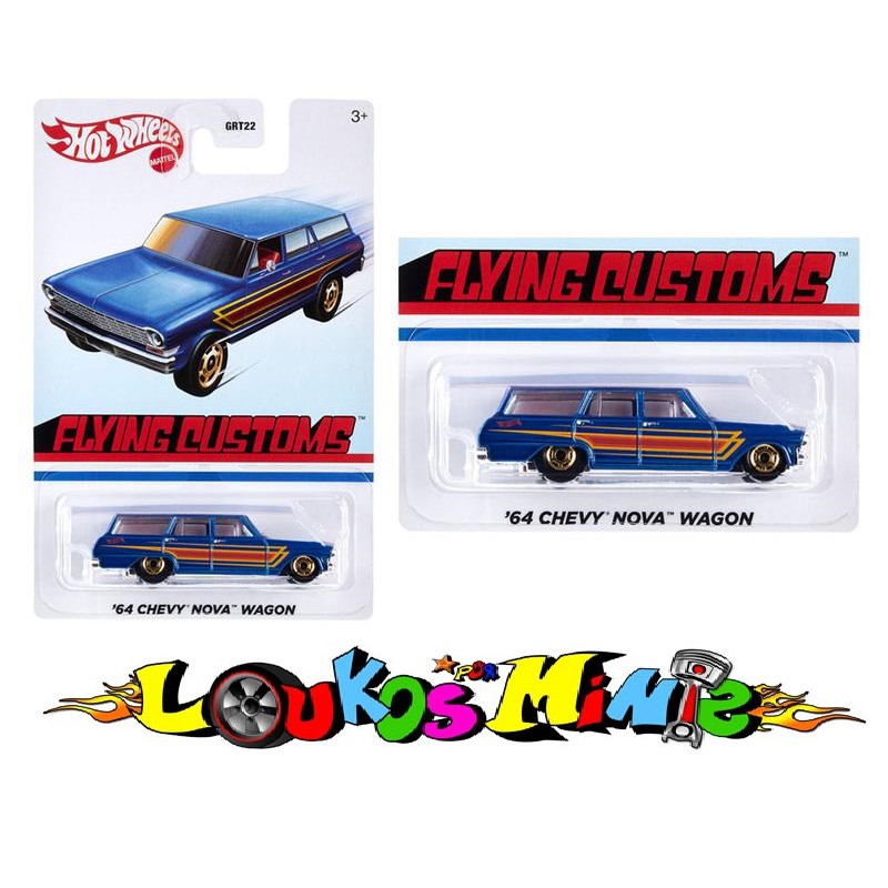 Hot Wheels Chevy Nova Wagon Flying Customs Lacrado Shopee Brasil