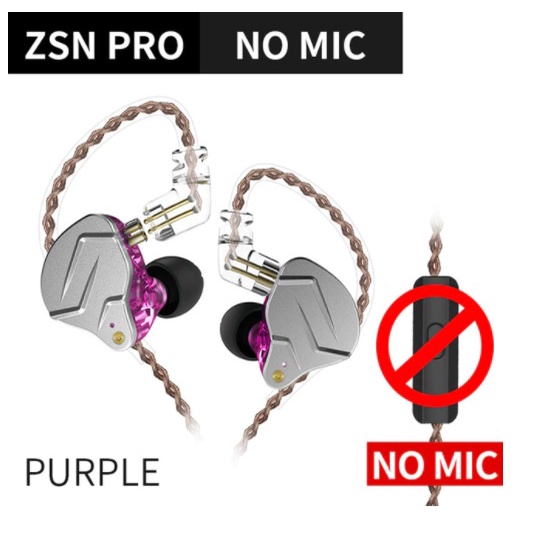 Fone De Ouvido Kz Zsn Pro Sem Mic Retorno De Palco Shopee Brasil