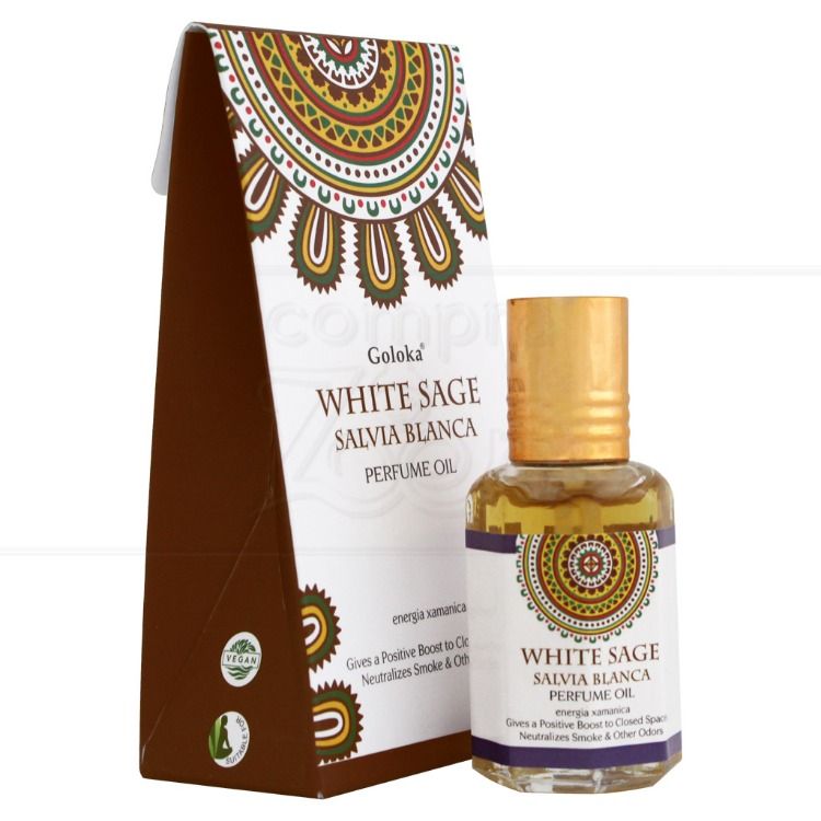 Oleo Perfumado Indiano Goloka White Sage Ml Shopee Brasil