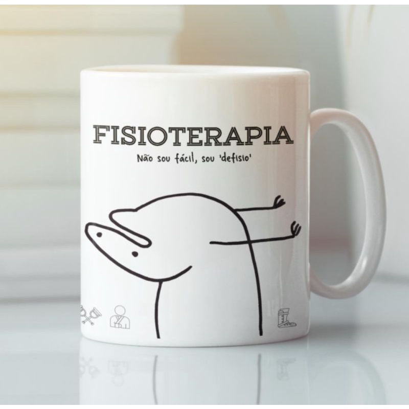 Caneca Profiss O Fisioterapia Flork Escorrega O Pre O