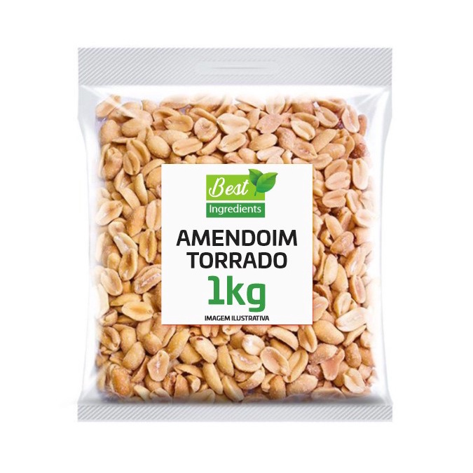 Amendoim Torrado S Pele S Sal 1 Kg Shopee Brasil