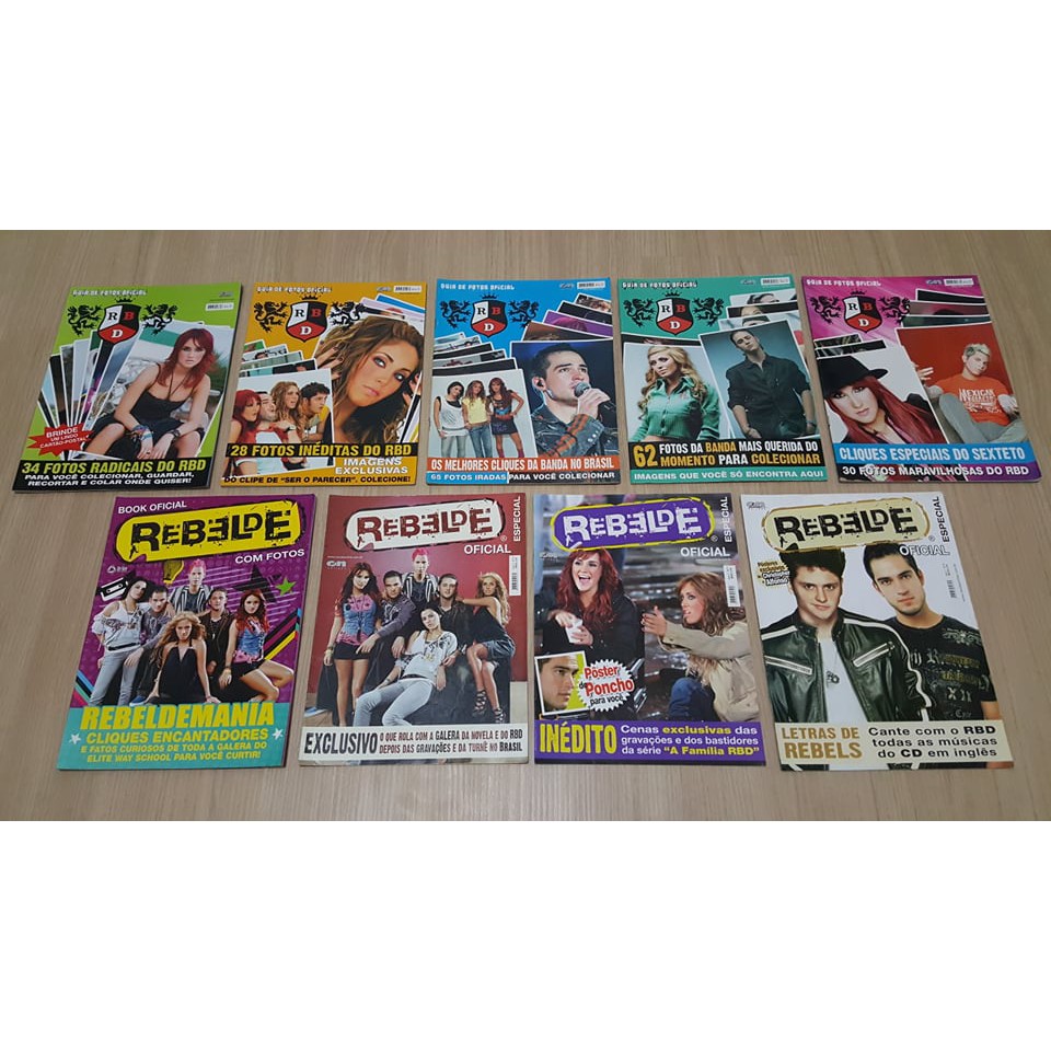 Kit Guias De Fotos Book E Revistas RBD Rebelde Shopee Brasil