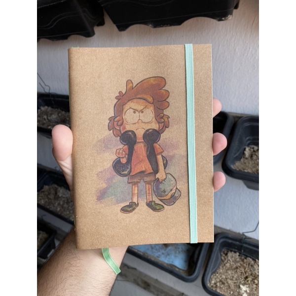 Sketchbook Caderno Desenho Gravity Falls Dipper Pines Elástico e