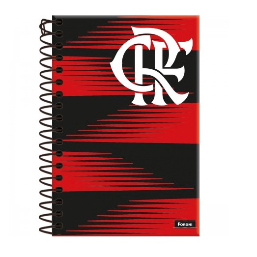 Caderno Capa Dura Flamengo Materias Folhas Foroni Shopee Brasil