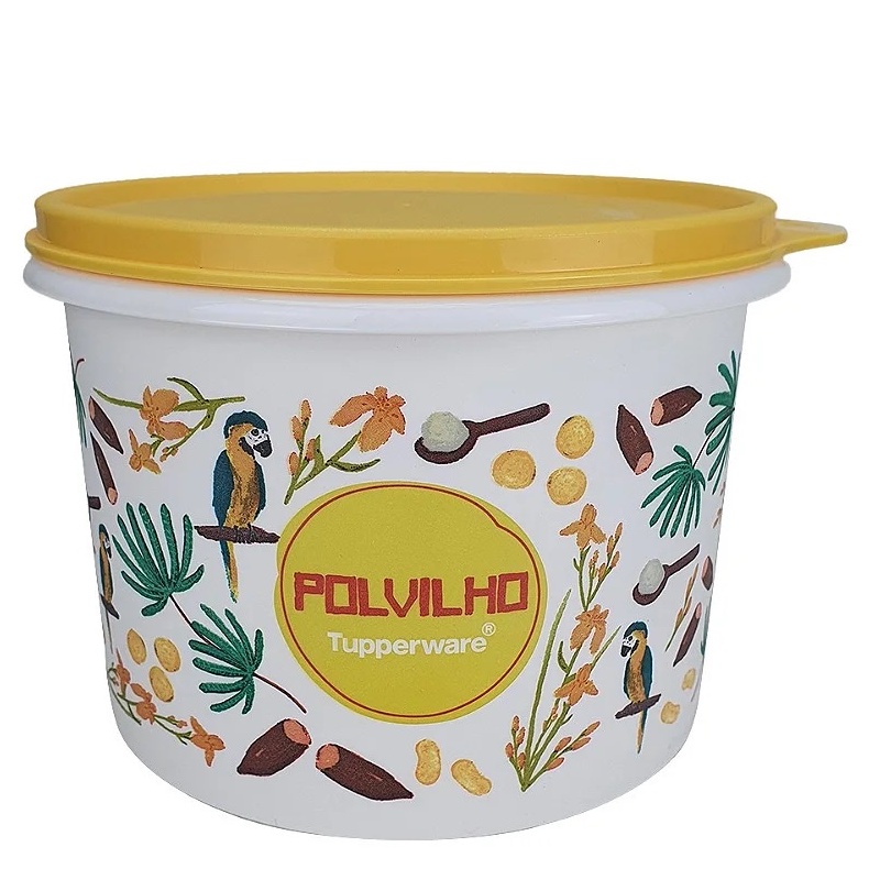 Tupperware Caixa Polvilho Floral 500g Shopee Brasil