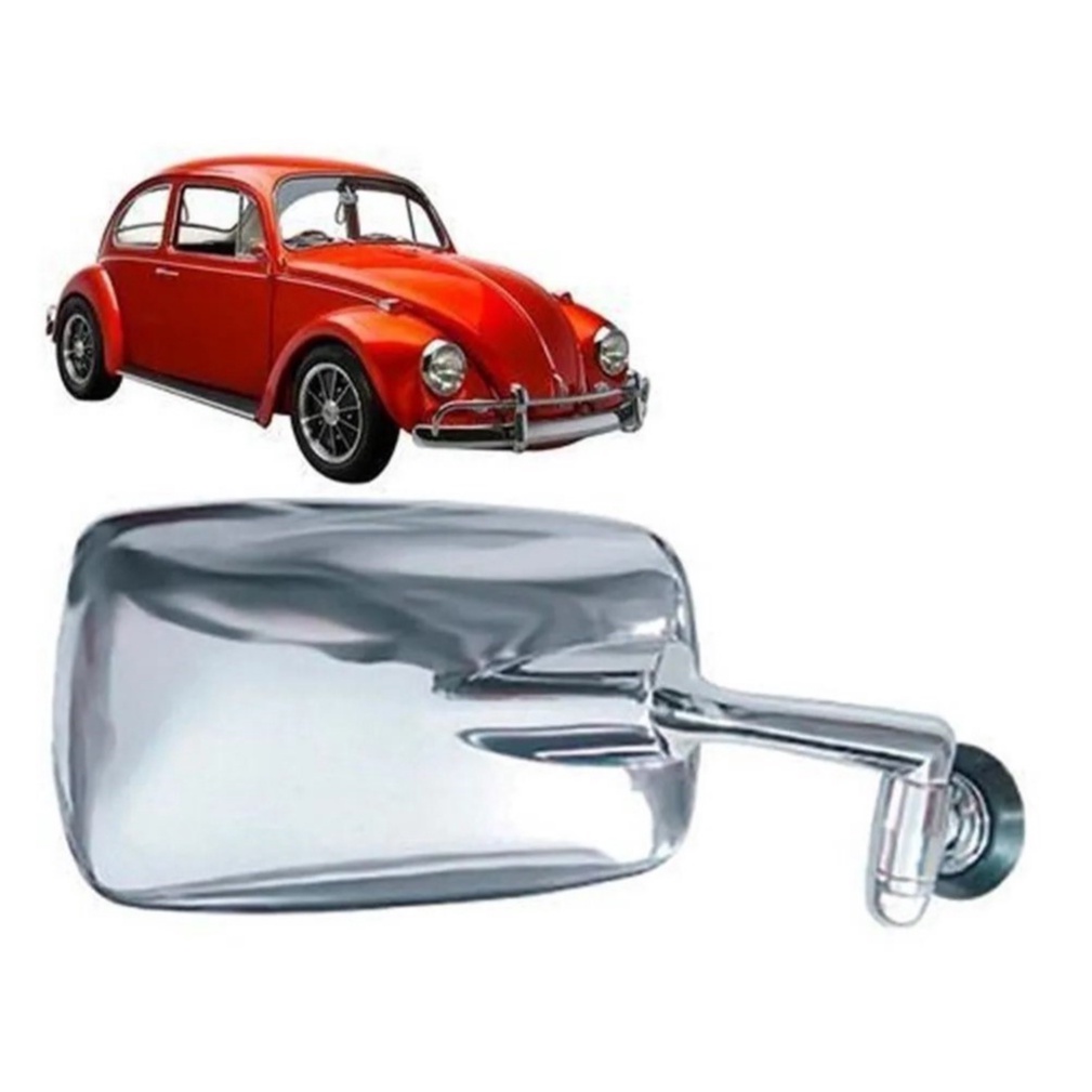 Retrovisor Fusca Mexicano Cromado Inox Shopee Brasil