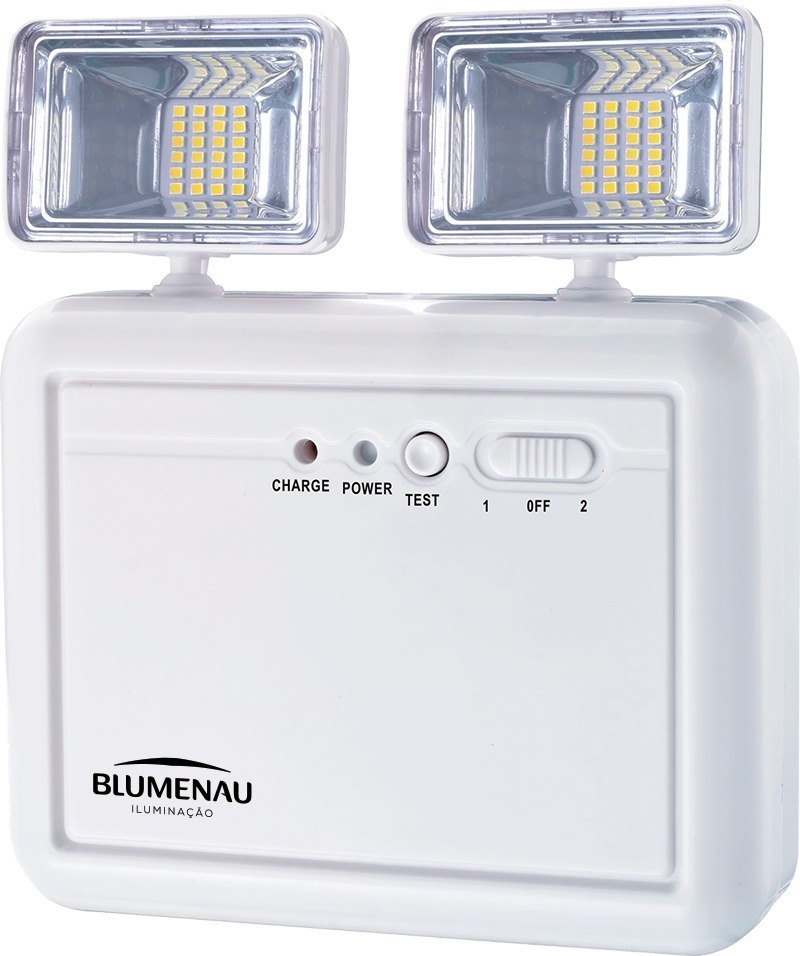 Luminaria Bloco Autonomo De Emergencia Led Lumens Farois